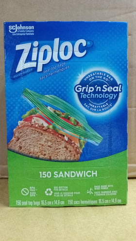 SCJohnson Ziploc 三文治密實袋 150個裝/ sandwiches zip bag