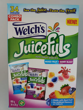 Welch’s 爆漿果汁軟糖 (1盒- 34小包)