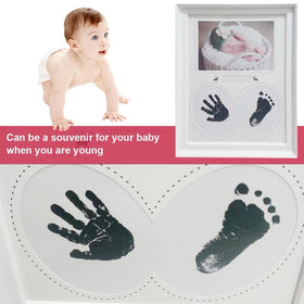 初生嬰兒手腳印相框 (淺藍色)
