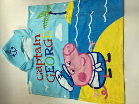 Peppa Pig 小童游泳毛巾衣 (Captain George) - Peppa Pig swim towel for kids (Captain George)