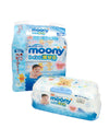 Unicharm Moony 小熊維尼可沖式廁所用BB濕紙巾(50pc/盒)/Moony Winnie-the-Pooh toilet use wet tissue (50pcs/box)