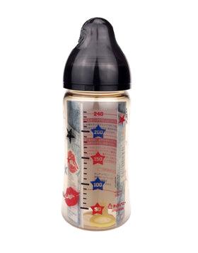 ChuChu 可愛媽媽寬口PPSU 240ml(8oz) 奶瓶 <黑色> ChuChu MaMa CaWa PPSU 240ml(8oz) milk bottle<Black>