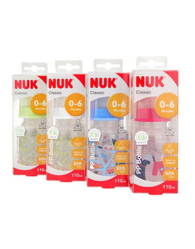 Nuk 經典系列奶瓶 110ml  (綠色） Nuk Classic milk bottle 110ml  (Green)