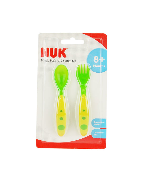 NUK 魔術叉羮套裝/Magic fork & spoon set(Green)