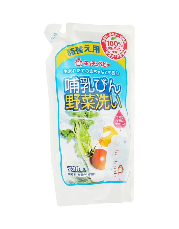 Chuchu奶瓶蔬果洗潔液 補充裝 720ML / Chuchu Bottle & veggie wash 720ml