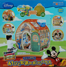 日本 NONAKA WORLD x Disney Mickey 折疊式帳篷 + 100個波波 + 收納袋