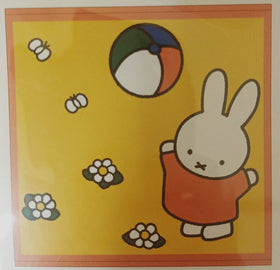 Miffy 夏日圖案 成長紀念浴巾 90 x 90 cm