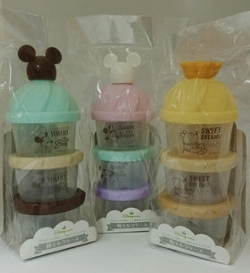 日本製 Nishiki x Disney 三層式奶粉格/食物盒 (米奇/米尼/維尼)