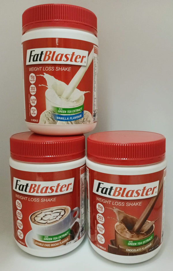 澳洲 FatBlaster 減肥代餐奶昔 430g - 朱古力味/朱古力咖啡味/雲尼拿味