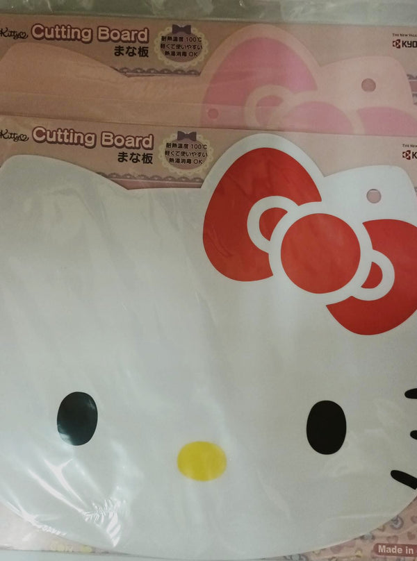 Kyocera x Hello Kitty造型 日本製砧板 <白色/粉紅色> / Cutting Board