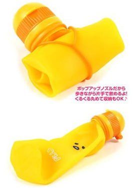 Sanrio 蛋黃哥矽膠輕量可折疊水樽 300ml / Gudetame Silicone Bottle