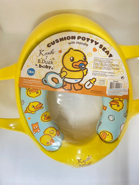 Karibu x B Duck cushion potty seat with handle/ 嬰兒坐厠板 (粉紅色/ 白色/粉藍色)