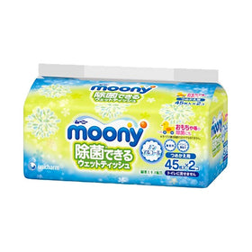Unicharm Moony濕紙巾 45片x2包