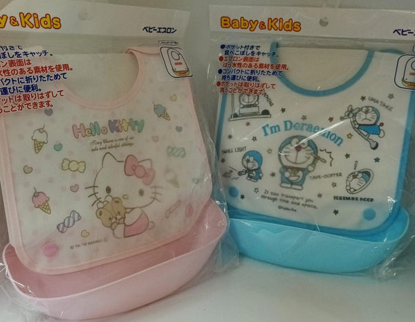 OSK 嬰幼兒可拆式兩用口水肩圍兜 (Hello Kitty/多啦A夢) / Baby Bib