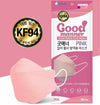 韓國 Good Manner KF94 四層防護成人口罩 (每包5個) - 灰色/淺褐色/粉紅色