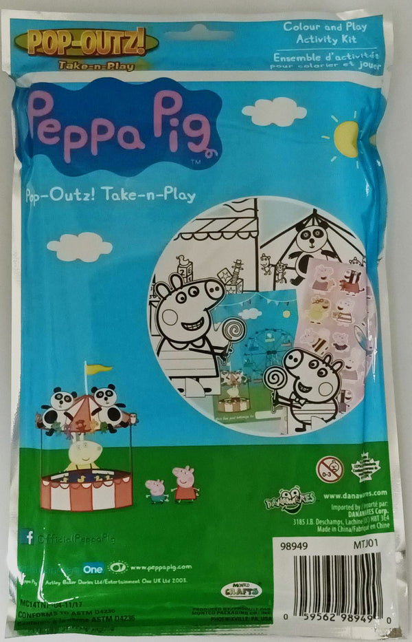 Peppa Pig Colour and Play Activity Kit / 填色+蠟筆+貼紙套裝