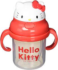 日本 Skater 嬰兒飲管學習杯 230ml  - Hello Kitty #KSH2D