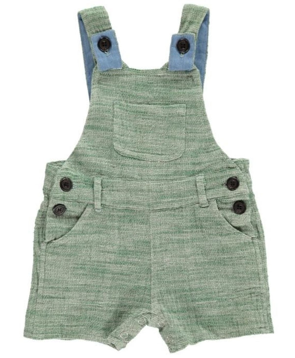 Me&Henry綠色背帶褲- Green shortie overalls 0-3m to 4-5y