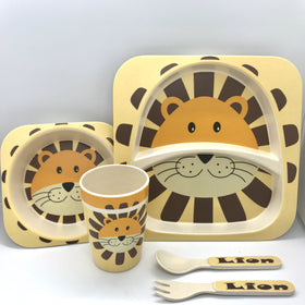 Lion bamboo set- 獅子竹纖維餐具套裝