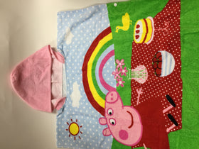 Peppa Pig 小童游泳毛巾衣 (彩虹) - Peppa Pig swim towel for kids (rainbow)