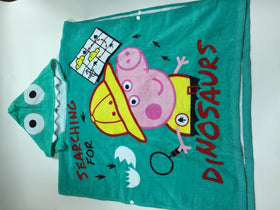Peppa Pig 小童游泳毛巾衣 (恐龍) - Peppa Pig swim towel for kids (dianosaurs)