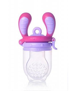 英國KIDSME 咬咬樂輔食器 粉紅色 大碼 - Happy Babe Store 開心寶寶嬰兒用品專門店