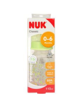 Nuk 經典系列奶瓶 110ml  (綠色） Nuk Classic milk bottle 110ml  (Green)