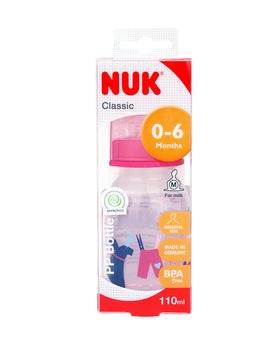 Nuk 經典系列奶瓶 110ml  (紅色） Nuk Classic milk bottle 110ml  (Red)