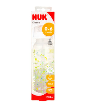 Nuk 經典系列奶瓶240ml - 8oz (白色）Nuk Classic milk bottle 240ml - 8oz  (White)