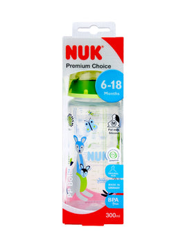 NUK Premium Choice 300ml 寬口PP奶瓶 (GREEN)