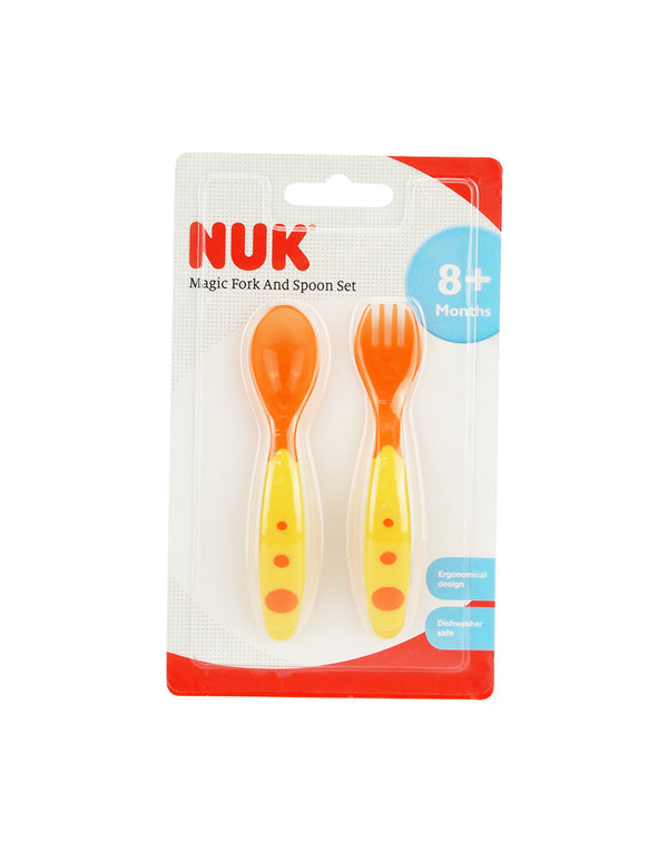 NUK 魔術叉羮套裝/Magic fork & spoon set (Orange)