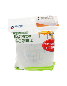 Richell 傢俱防撞墊1.2M-Richell safety plastic bend for the edges (transparent) (1.2M)