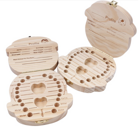 木製嬰兒牙齒收藏盒 (男嬰)